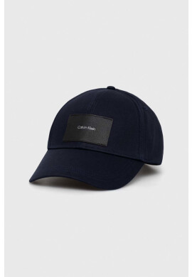 Calvin Klein Шапка с козирка в тъмносиньо с изчистен дизайн - Pepit.bg