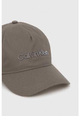Calvin Klein Шапка с козирка в зелено с изчистен дизайн - Pepit.bg