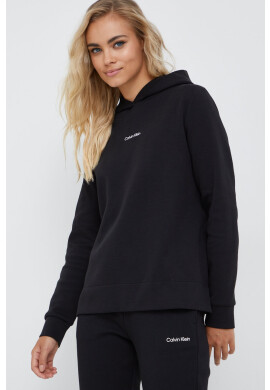 Calvin Klein Суичър в черно с принт - Pepit.bg
