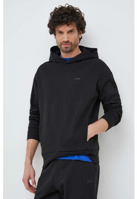 Calvin Klein Суичър в черно с качулка с апликация - Pepit.bg