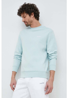 Calvin Klein Суичър в зелено с изчистен дизайн - Pepit.bg