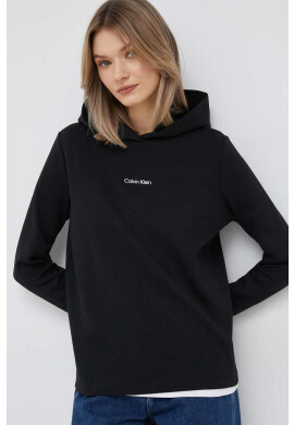 Calvin Klein Суичър в черно с изчистен дизайн - Pepit.bg