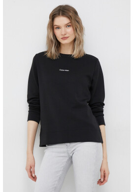 Calvin Klein Суичър в черно с изчистен дизайн - Pepit.bg