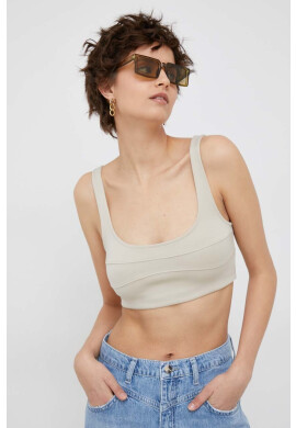 Calvin Klein Сутиен в бежово с изчистен дизайн - Pepit.bg