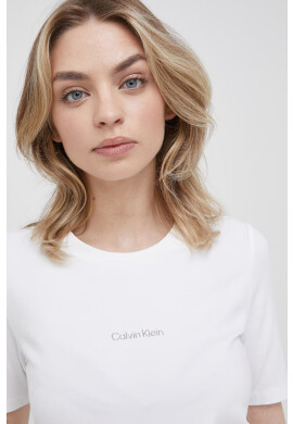 Calvin Klein Тениска дамски в бяло - Pepit.bg