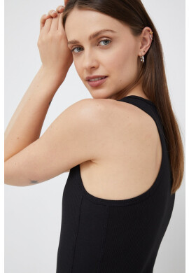 Calvin Klein Топ дамски в черно - Pepit.bg