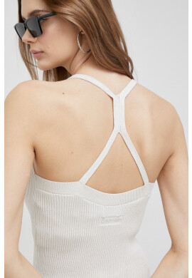 Calvin Klein Топ дамски в бежово - Pepit.bg
