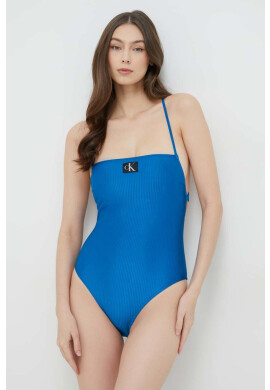 Calvin Klein Цял бански с леко подплатена чашка - Pepit.bg