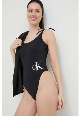 Calvin Klein Цял бански в черно с мека чашка - Pepit.bg