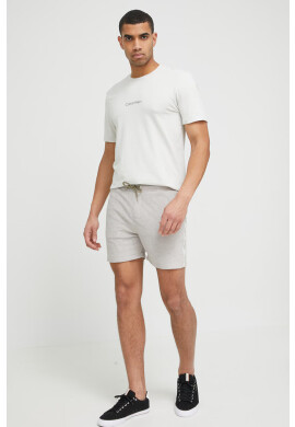 Calvin Klein Underwear Домашна тениска в бежово с принт - Pepit.bg