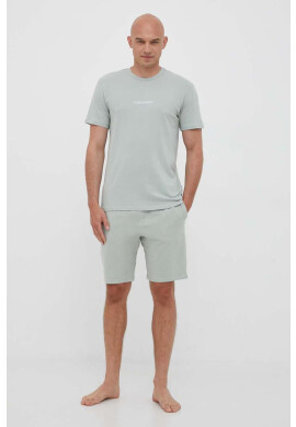 Calvin Klein Underwear Домашна тениска в зелено с принт - Pepit.bg