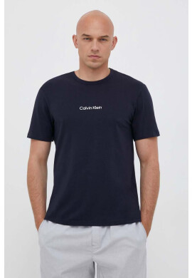 Calvin Klein Underwear Домашна тениска в синьо с принт - Pepit.bg