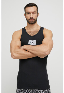 Calvin Klein Underwear Пижама мъжка в черно с десен - Pepit.bg