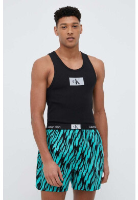 Calvin Klein Underwear Пижама мъжка в сиво с принт - Pepit.bg