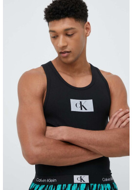Calvin Klein Underwear Пижама мъжка в сиво с принт - Pepit.bg