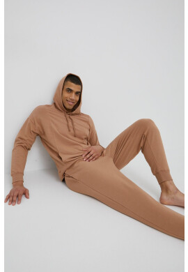 Calvin Klein Underwear Суичър мъжка в кафяво с изчистен дизайн - Pepit.bg