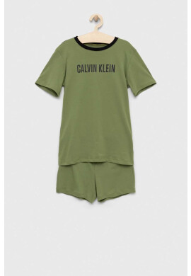Calvin Klein Underwear Тениска и боксерки в зелено с принт - Pepit.bg