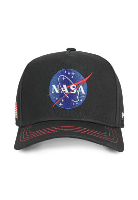 CapsLab Детска памучна шапка X Nasa в черно с апликация - Pepit.bg