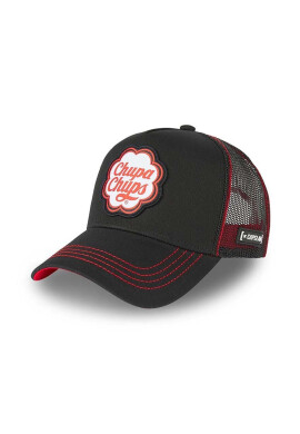 CapsLab Шапка с козирка CHUPA CHUPS в черно с десен - Pepit.bg