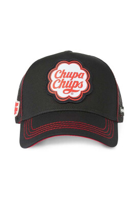 CapsLab Шапка с козирка CHUPA CHUPS в черно с десен - Pepit.bg