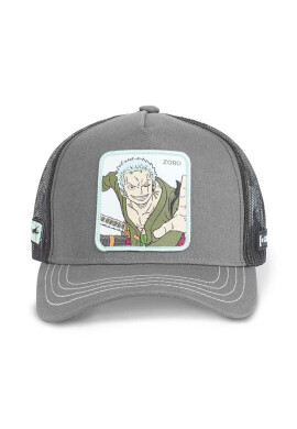 CapsLab Шапка с козирка ONE PIECE в сиво с десен - Pepit.bg