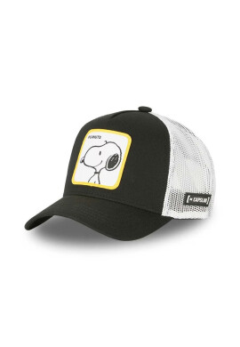 CapsLab Шапка с козирка PEANUTS в черно с апликация - Pepit.bg