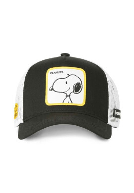 CapsLab Шапка с козирка PEANUTS в черно с апликация - Pepit.bg