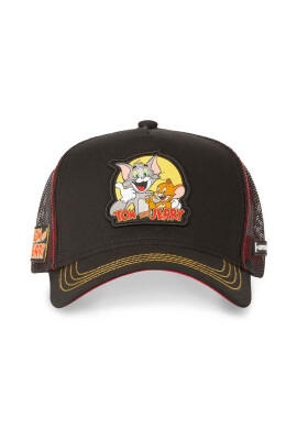 CapsLab Шапка с козирка TOM & JERRY в черно с апликация - Pepit.bg