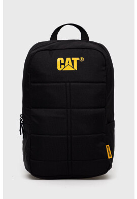 Caterpillar Раница в черно голям размер с принт - Pepit.bg