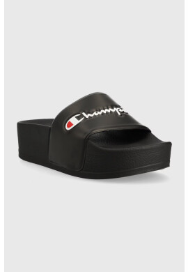Champion Чехли в черно с платформа - Pepit.bg