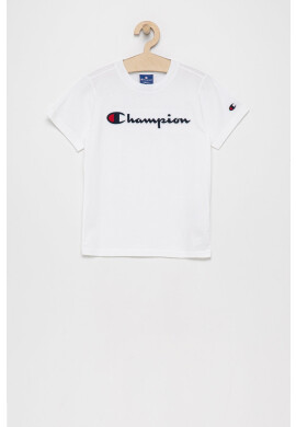 Champion Детска памучна тениска 305959 в тъмносиньо с апликация - Pepit.bg