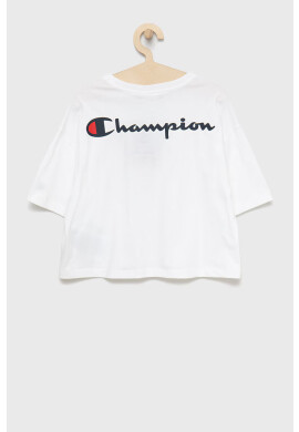 Champion Детска памучна тениска 404337 в бяло - Pepit.bg