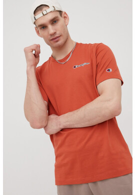 Champion Памучна тениска 217813 в червено с апликация - Pepit.bg