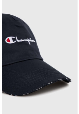 Champion Шапка с козирка в тъмносиньо с принт - Pepit.bg