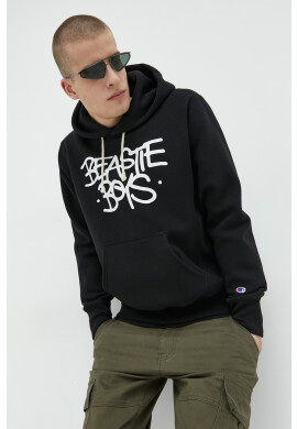 Champion Суичър x Beastie Boys в черно с принт - Pepit.bg