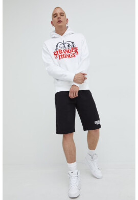 Champion Суичър Xstranger Things в бяло с принт - Pepit.bg
