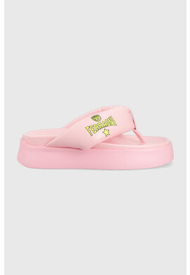 Chiara Ferragni Джапанки CF3149_012 в розово с платформа CF PLATFORM FLIP FLOP - Pepit.bg
