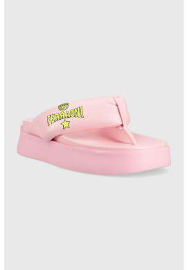 Chiara Ferragni Джапанки CF3149_012 в розово с платформа CF PLATFORM FLIP FLOP - Pepit.bg