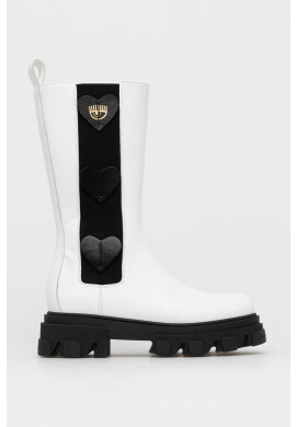 Chiara Ferragni Кожени ботуши Boot Hearts - Pepit.bg