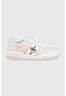 Chiara Ferragni Кожени маратонки CF3107_112 в розово CF1 LOW - Pepit.bg