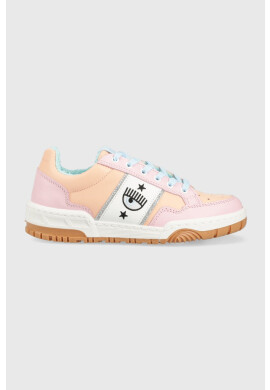 Chiara Ferragni Кожени маратонки CF3107_237 в оранжево CF1 LOW - Pepit.bg