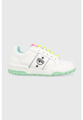 Chiara Ferragni Кожени маратонки CF3112_009 в бяло CF1 LOW - Pepit.bg