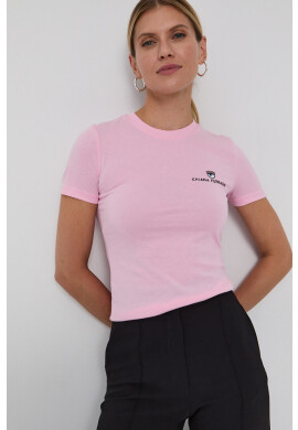 Chiara Ferragni Памучна тениска Logo Basic - Pepit.bg