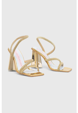 Chiara Ferragni Сандали CF3136_005 в златисто CF STAR HEEL 100 - Pepit.bg