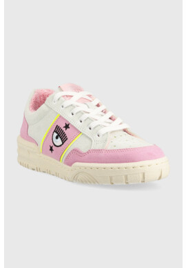 Chiara Ferragni Велурени маратонки CF3106_236 в сиво CF1 LOW - Pepit.bg