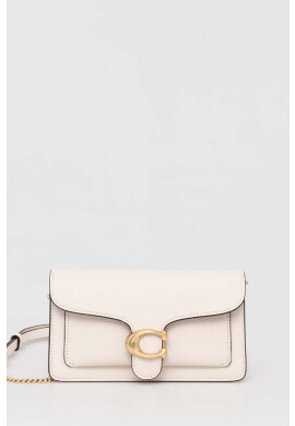 Coach Кожена чанта Tabby Chain Clutch В бежово - Pepit.bg