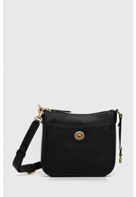Coach Кожена чанта Chaise Crossbody 19 В черно - Pepit.bg