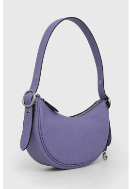 Coach Кожена чанта Luna Shoulder Bag в лилаво - Pepit.bg