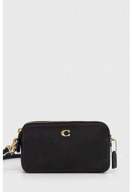 Coach Кожена чанта Kira Crossbody в черно - Pepit.bg