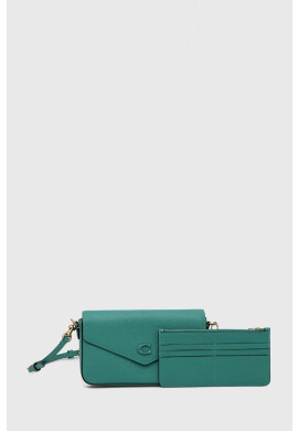 Coach Кожена чанта Wyn Crossbody в зелено - Pepit.bg